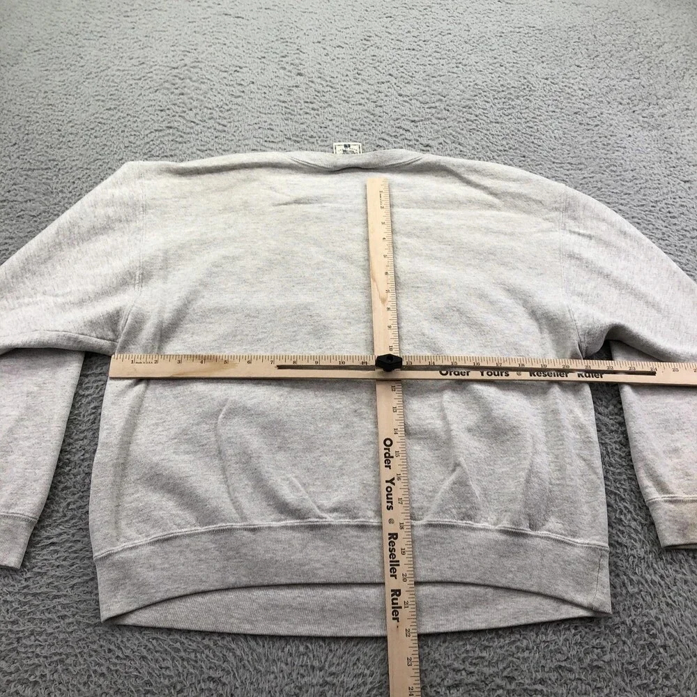 Vintage Religious Sweatshirt Mens Large Gray Crewneck Today He Forgives Cross